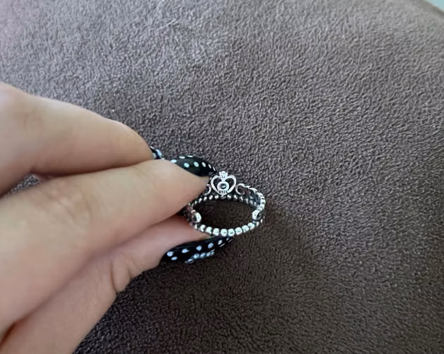 Anillo de corona de plata 925