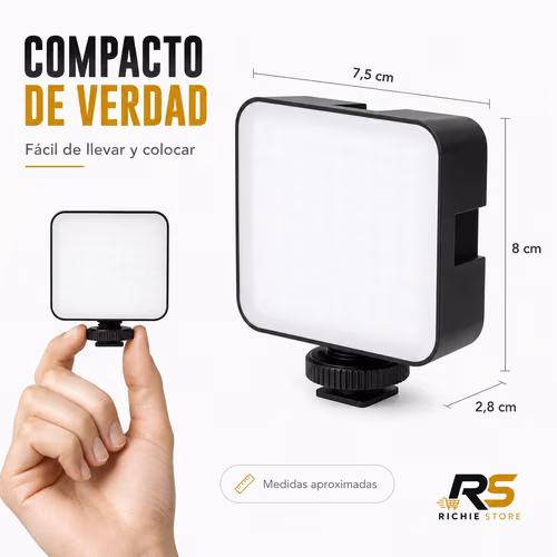 Panel LED Portátil M-88 para Celular, Cámara y Video | 64 LED - Imagen 7
