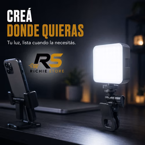 Panel LED Portátil M-88 para Celular, Cámara y Video | 64 LED - Imagen 9