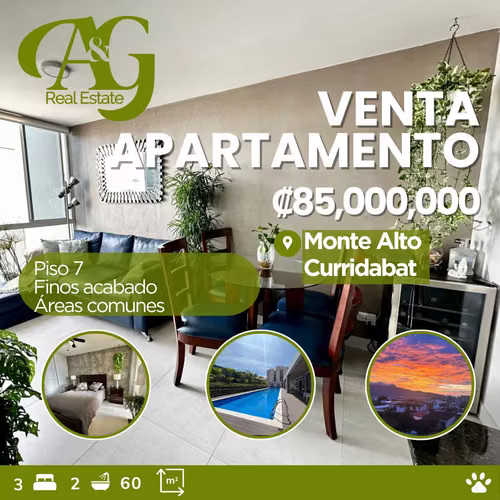 Venta Apartamento Condominio Monte Alto, Curridabat. VC410