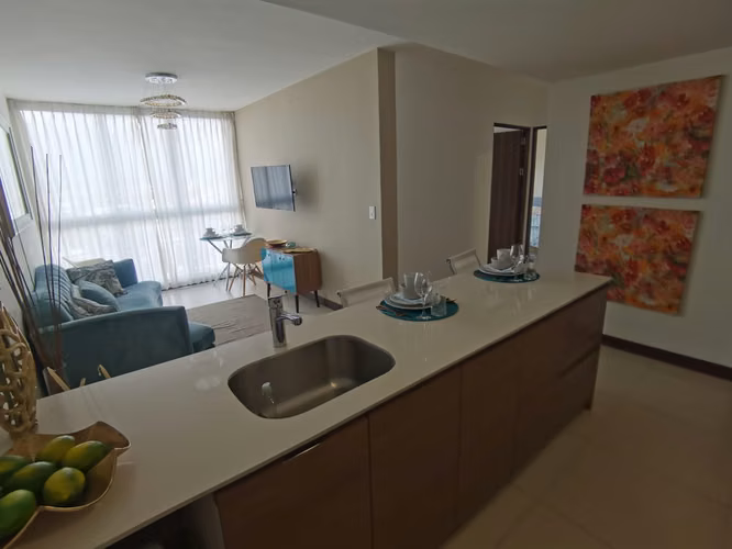 U Nunciatura, precioso-lujo, full amueblado, 2 hab, 2 baños, 1 parqueo, vista, ubicación. - Imagen 4