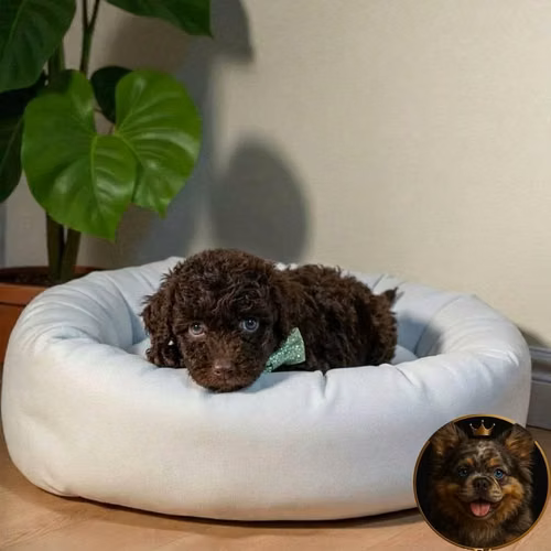 French Poodle Chocolate - Imagen 4