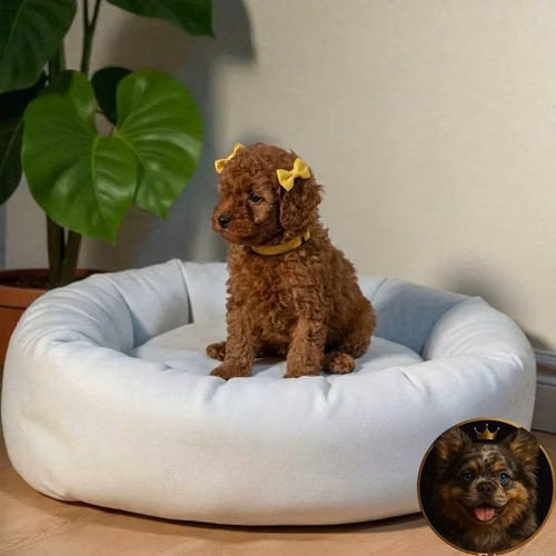 French Poodle Red
