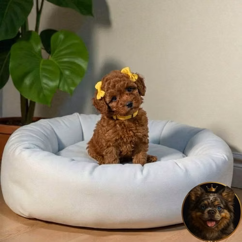 French Poodle Red