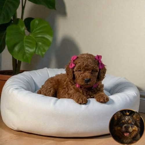 French Poodle Red