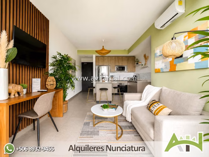 Apartamento amueblado de 1 habitacion | Nucleo Sabana | AC - Imagen 5