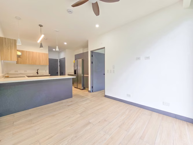 Para estrenar! Lujoso apartamento con jardín y línea blanca en Santa Ana - Imagen 4