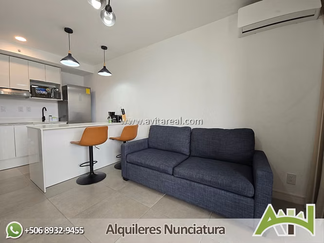 Apartamento amueblado en Sky Garden con AC - Imagen 10
