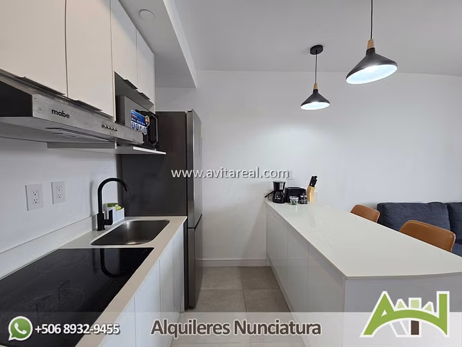 Apartamento amueblado en Sky Garden con AC - Imagen 4