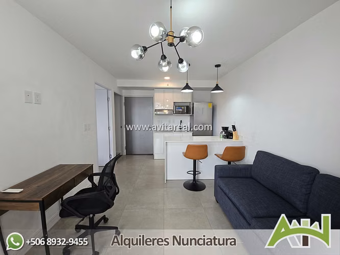 Apartamento amueblado en Sky Garden con AC - Imagen 9