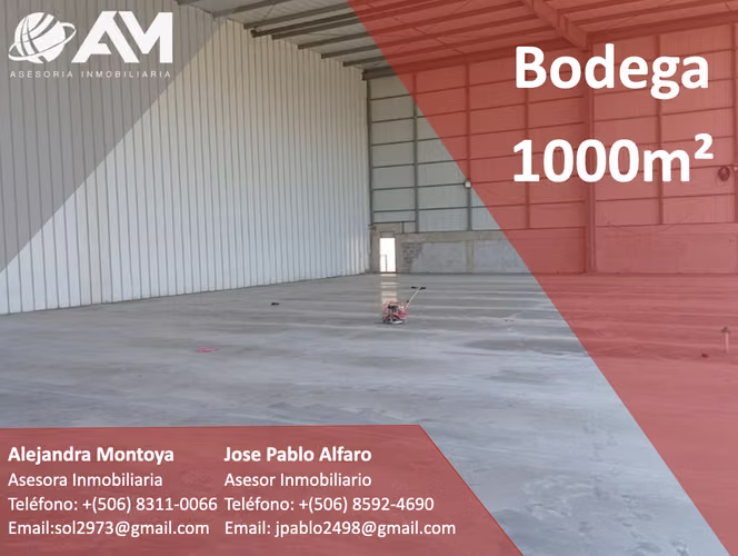 BODEGA EN PUNTARENAS 1000m²