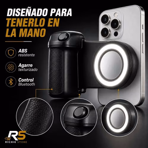 Grip Magnético MagSafe para Celular con Luz LED y Bluetooth - Imagen 3