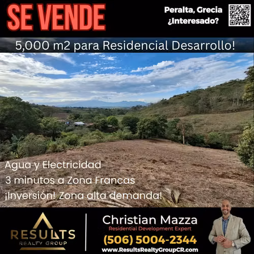 5,000m2 USO Residencial o Apts minutos de Zona Franca!