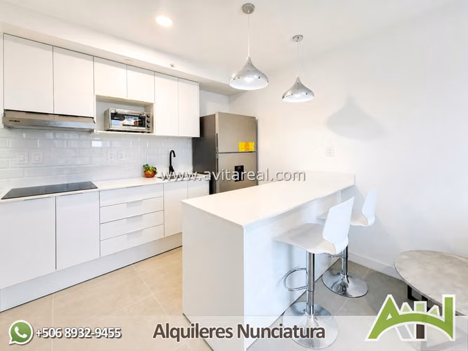 Apartamento amueblado de 2 habitaciones en Sky Garden con AC - Imagen 3