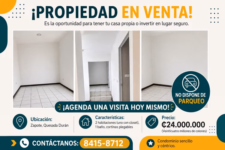 Sale of Apartment in Zapote
