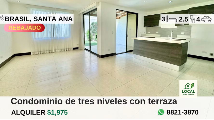 Casa tres niveles en condominio con multiples amenidades - Imagen 1