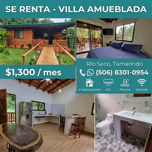 Fully Furnished 2-Bedroom Villa near beaches in Guanacaste