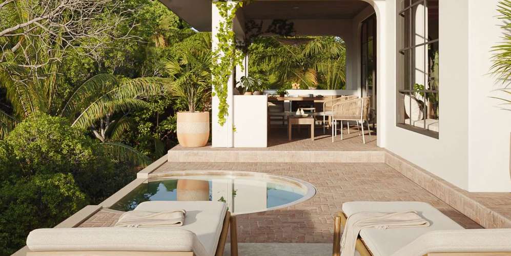 Villa 3 habs en Nosara Shift Esperanza - diseño tropical - terraza