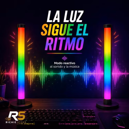 Set 2 Barras LED RGB Gaming con Control Remoto y App - Imagen 3