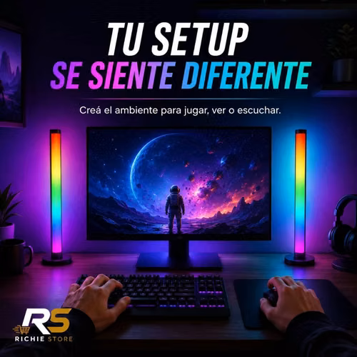 Set 2 Barras LED RGB Gaming con Control Remoto y App - Imagen 2