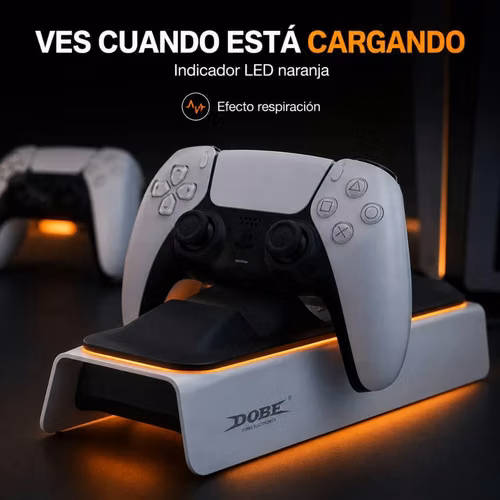 Base de Carga Doble DOBE para Controles PS5 DualSense - Imagen 5