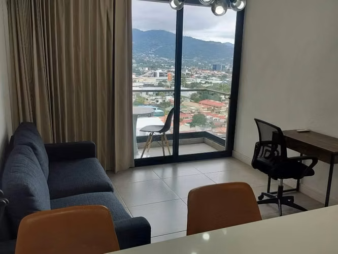 Apartamento Amueblado de 1 Habitación en Torre Skygarden con Vista a San José