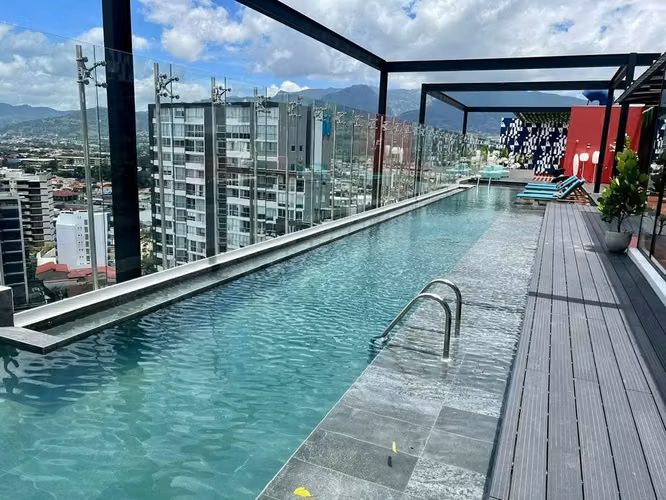 Apartamento Amueblado de 1 Habitación en Torre Skygarden con Vista a San José - Imagen 9