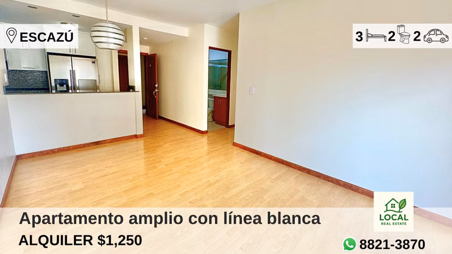 Apartamento tres dormitorios Bello Horizonte Escazu