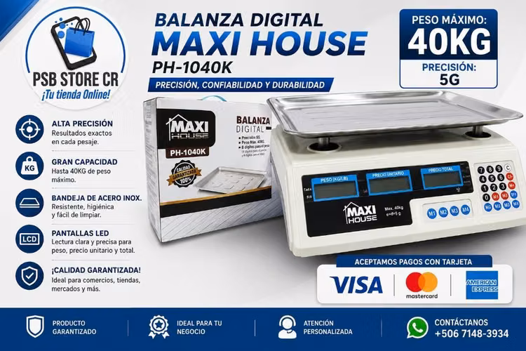Romana 40kg peso precio báscula pesa balanza digital