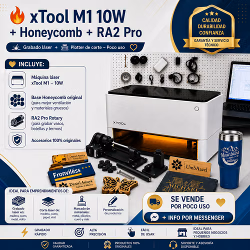 VENDO XTOOL M1 10W (COMBO COMPLETO) – COMO NUEVA