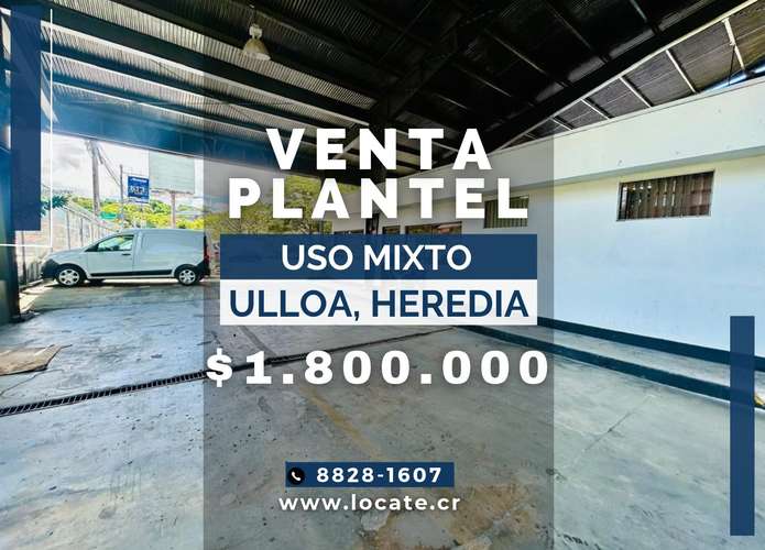Sale of Plant with Warehouse for Mixed Use, Heredia Ulloa