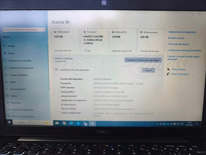 Laptop marca Dell 