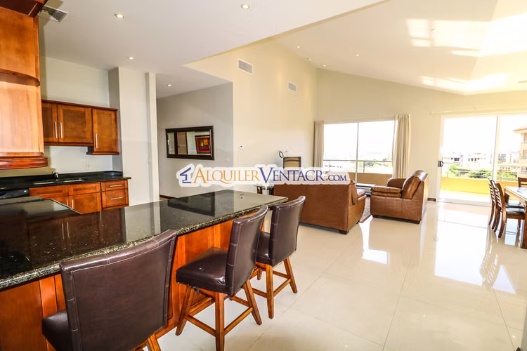 APARTAMENTO AMUEBLADO DE 210 M2 CON TERRAZA GRANDE Y VISTA EN ESCAZU - Imagen 2