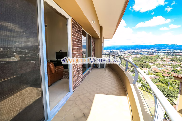 APARTAMENTO AMUEBLADO DE 210 M2 CON TERRAZA GRANDE Y VISTA EN ESCAZU - Imagen 4