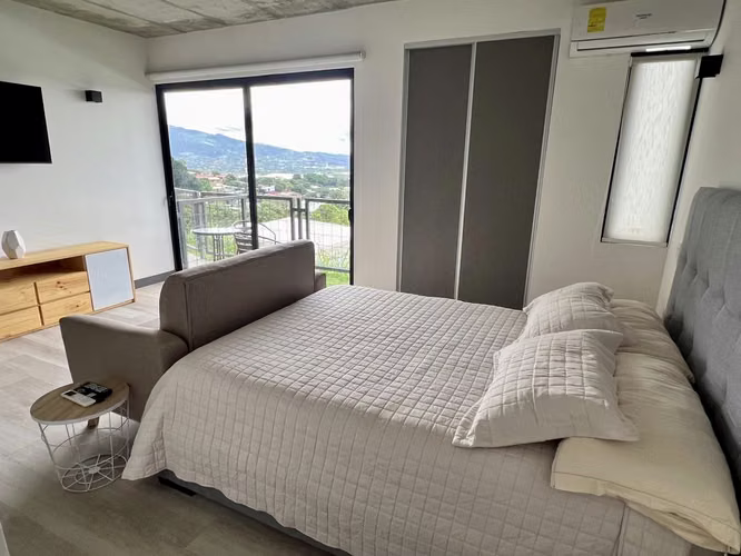ALQUILER DE APARTAMENTO TIPO STUDIO AMUEBLADO EN CONDOMINIO, POZOS DE SANTA ANA - Imagen 4
