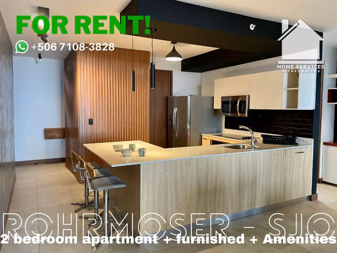 ALQUILO! Apartamento Amueblado 2 Dormitorios – Rhormoser SJO.