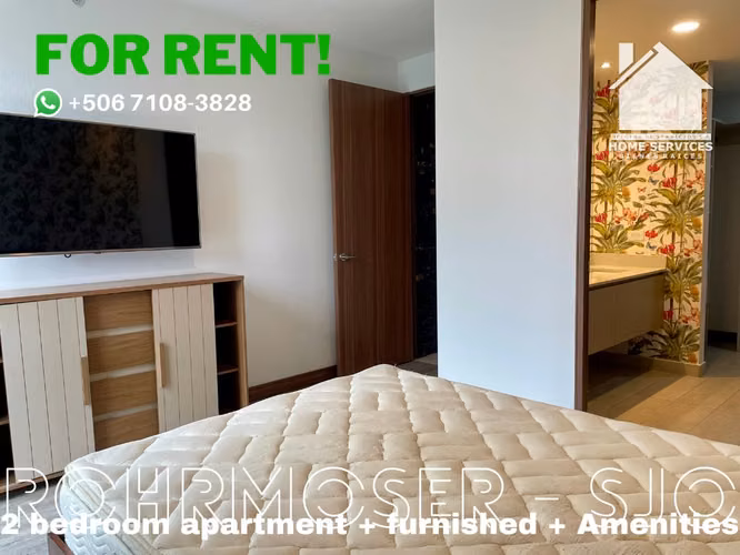 ALQUILO! Apartamento Amueblado 2 Dormitorios – Rhormoser SJO. - Imagen 11