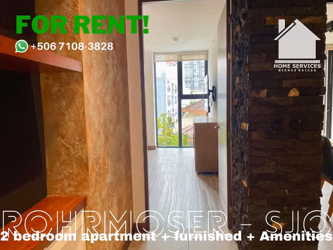 ALQUILO! Apartamento Amueblado 2 Dormitorios – Rhormoser SJO. - Imagen 9