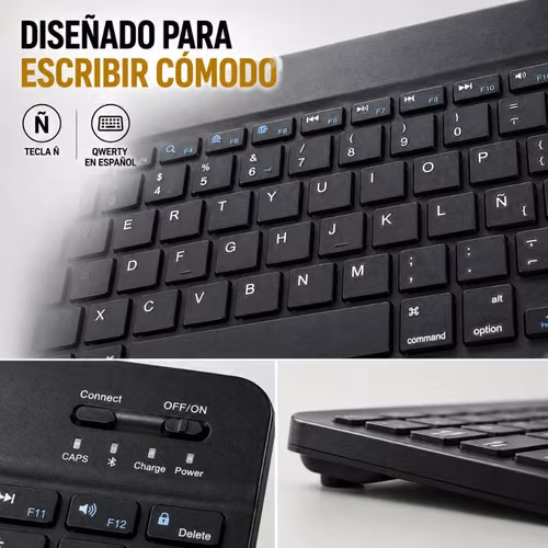 Teclado Bluetooth Recargable VTA para Tablet y Celular