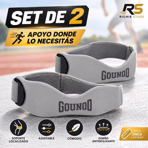 Banda Deportiva Ajustable para Rodilla GOUNOD | Set de 2