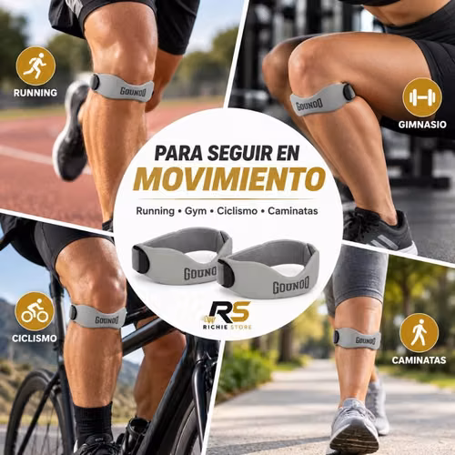 Banda Deportiva Ajustable para Rodilla GOUNOD | Set de 2