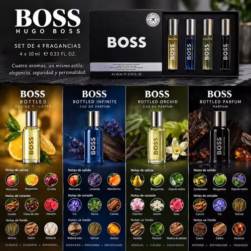 Perfume Set Hugo Boss Colección Viaje Masculina 4x10ml Original