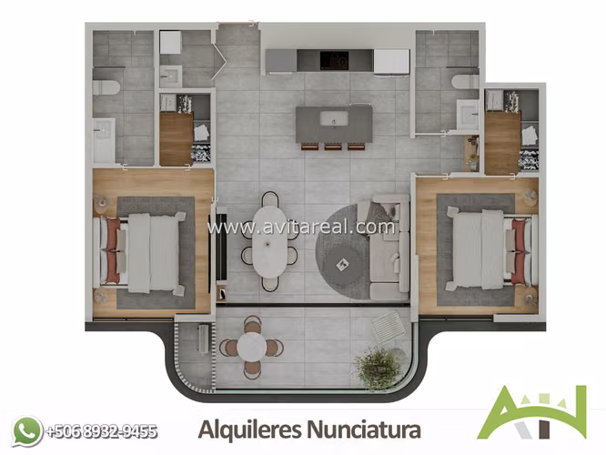 Preventa Apartamento de 2 habitaciones | Epifanía Nunciatura - Imagen 2