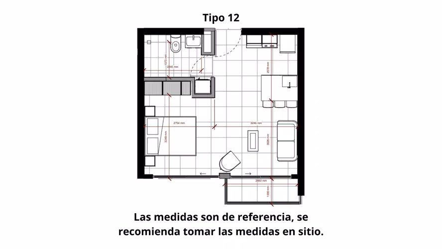 STUDIO NUEVO EN SKY GARDEN SABANA NORTE