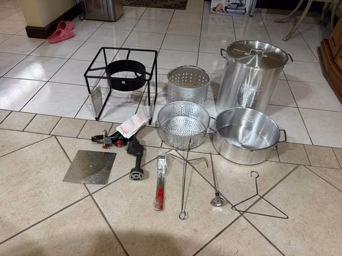 Olla para freir pavo, chicharros, hervir tamales, coccion de alimentos al vapor. - Imagen 4