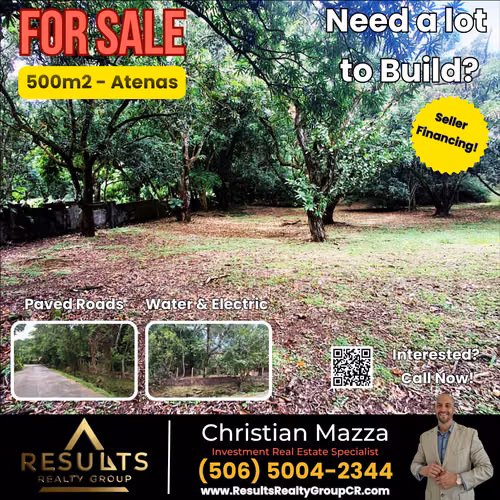 500 m2 - Affordable lot in Atenas!