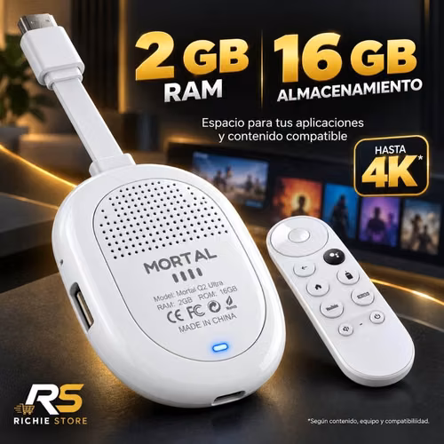 TV Stick Android 4K MORTAL Q2 Ultra 2GB RAM 16GB