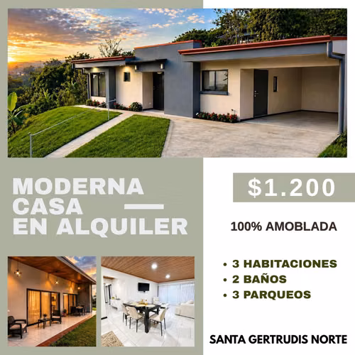 CASA EN ALQUILER, ALAJUELA, GRECIA, AMOBLADA - Imagen 5