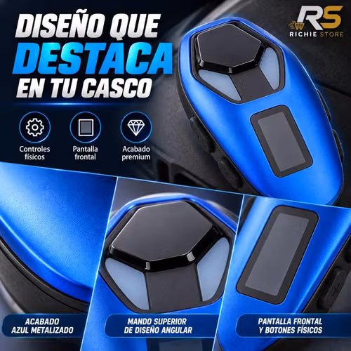 Intercomunicador Bluetooth para Casco Moto JEQANG JH-M853 con Radio FM