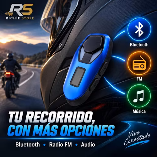 Intercomunicador Bluetooth para Casco Moto JEQANG JH-M853 con Radio FM